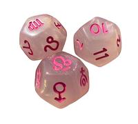 rockible 3x Constellation dés dés dés dés polyédriques pour Bar Party, clair et rose