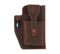 rockible 3X Téléphone en Cuir, Support de Téléphone pour Boucle de Ceinture, étuis de Téléphone, Pochette de Ceinture en Cuir, Café