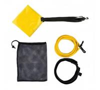 rockible 4 Pièces Entraîneur de Natation Ceinture Élastique Parachute Tether Stationnaire Résistance Réglable en Néoprène SBR Adapté à Entraînement en Piscine à Domicile Préparation Sportive, 6-9-3m