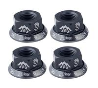 rockible 4 Pièces VTT Moyeux écrou M10 Piste écrou de Roue Vis à Dégagement, Titane, M10