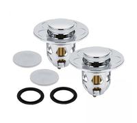 rockible 4x Bouchon de Vidange D'évier de Salle de Bain Universel pour Noyau de 1,1 à 1,5 Pouces, Crépine de Vidange D'évier de Salle de Bain Anti-encrassement