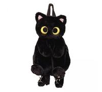 rockible 4X Sac à Dos D'école en Forme de Chat en Peluche, Sac à Bandoulière Souple, Sac D'école Décontracté et élégant, Cartable pour Femmes, Garçons, Collège