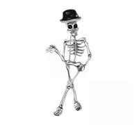 rockible 5X Broche Squelette Broche Halloween Broche Artisanat Décoratif Mode Drôle Costume Broche Broche pour Femmes Hommes, Accessoire de Vêtements