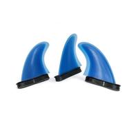 rockible Aileron de Surf Aileron Dérive Stabilisateur Élément Unique en Fibre de Verre à Deux Onglets Installation Ferme dans Caisse Double Onglet Dessin , Bleu , PM