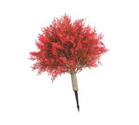 rockible Arbre topiaire artificiel en boule, arbuste artificiel avec piquet de terre, faux cyprès pour porche, entrée de Noël, Rouge