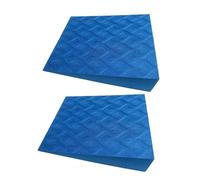 rockible Bloc de Squat en Deux Parties, Planche D'inclinaison des Pieds, Rehausseur de Talons, Planche D'extension des Mollets en EVA, étireur de Molle, Bleu