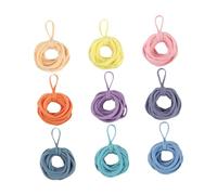 rockible Boucles à tissage à tisser recharge des boucles de passages élastiques avec plusieurs couleurs pour les portefeuilles Coasters Isolation Pads Cadeaux, 9 Couleurs 180pcs