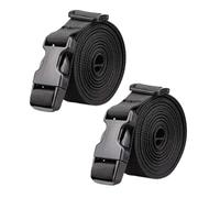 rockible Boutelles de Sacs de Voiture de Golf 2X Sangles de Bagages en nyli, Noir