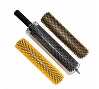 rockible Brosse Rotative Arbre D'entraînement Métallique Efficace Brosse à Fartage Poignée Noire Portatif pr Snowboarders, 30CM