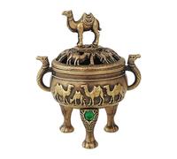rockible Brûleur d'encens diffuseur d'encens rétro four en alliage trépied encensoir Feng Shui décoration pour SPA maison salon méditation, Chameau