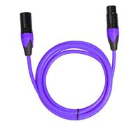 rockible Câble Audio XLR Mâle à Femelle à Trois Broches Durable Connexion Microphone (violet), Violet 3m