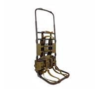 rockible Cadre de Randonnée Ajustable Cadre de Sac à Dos Châssis Pliable Support de Portage Structure Porte-équipement en Aluminium et Nylon Adapté aux, Coffee New Adj