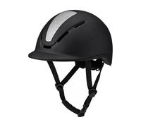 rockible Casque Résistant Sangle Mentonnière Textile Réglable Boucle Style Italien pour Un Maintien Sécurisé Personnalisé Adapté aux Séances d'École d'Équitation aux Compétitions
