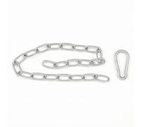 rockible Chaîne d'Extension de Fitness Câble Chaîne Accessoire Rallonge Acier Conçu pour Séances Intenses 60cm pour Plus de Course Soutien Fiable Lourdes