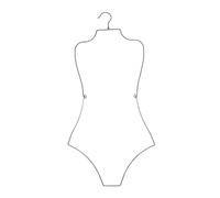 rockible Cintre de Maillot de Bain, Cintre de Lingerie, Rangement et Affichage, Cintre de Maillot de Bain, Présentoir de Forme Corporelle, Cintre de Bikini, Argent