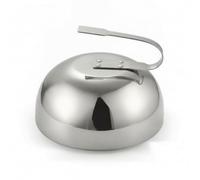 rockible Cloche en INOX avec Poignée Poli Miroir Cloche Cuisson avec Poignée Arrondi pour Grilla, Argenté, 30cm