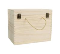 rockible Coffret à Vin en Bois Rustique Pouvant Contenir 6 Bouteilles, Idéal pour Un Mariage, Un Anniversaire, Une Pendaison de Crémaillère, du Champagne Ou du