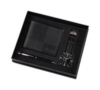 rockible Coffret Cadeau pour Homme Coffret Cadeau Décoration Organisateur Ensemble combiné Ensemble Portefeuille pour Homme Paniers Cadeaux pour Homme Vacances, Noir