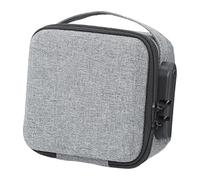 rockible Coffret de Rangement Sécurisé pour Tampons de Bureau avec Pochette de Transport à Combinaison, Idéal pour Le Classement de Documents et Le Stockage de, 21 cm x 20 cm x 11 cm