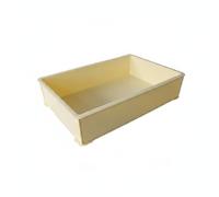 rockible Container Boîte de Fermentation Plateau à Pâte Récipient à Fermentation en PP Alimentaire pour Lots de Pâte et Ingrédients Permettant une Montée, Jaune, Grand 575 385 130mm