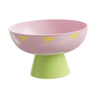 rockible Corbeille à fruits avec égouttoir amovible, piédestal, tables de salle à manger, présentoir de bureau, comptoir de cuisine, plateau de service, bol, Rose