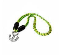 rockible Corde de Remorquage Bateau Ligne Élingue Tressée Polyéthylène avec Cœur Latex Élastique Attache Rapide Ancre et Points Renforcés pour Manœuvres