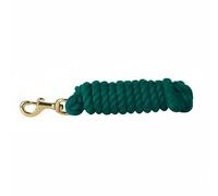rockible Corde d'Entraînement Cheval Longe Guide Corde Équestre Laisse Cheval Tressée Coton avec Mousqueton Attache Rapide pour Prise Ferme Adaptée aux Centres, Vert Foncé