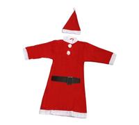 rockible Costume de Père Noël pour Enfants avec Cloche, Ensemble de Tenues