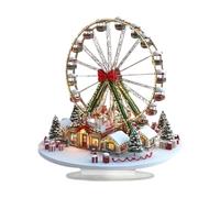 rockible Décoration de Noël en Acrylique avec Roues et Panneaux Plats 2D pour
