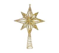 rockible Décoration de Sapin de Noël Creuse pour La Maison, Noël, Le Nouvel an, à Utiliser à L'intérieur et dans Un Bar, étoile d'or