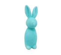 rockible Décoration de Table Lapin de Pâques, Figurine de Lapin Floqué, Ornement de Table pour Salon, Mariage, Articles de Fête, Bleu