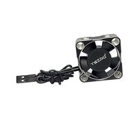 rockible Dissipateur Thermique de Moteur de Voiture RC, Pièces de Rechange, Accessoires Pratiques, Ventilateur de Refroidissement ESC pour Moteur 1:8 1:10 1:7, 3010 Argent 27000RPM