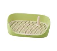 rockible Dog Toilet Training Potty Tray Training Pad Toilettes Loo Appartement Litière Bac à litière pour Animaux de Compagnie Potty Trainer pour Bunny, Vert 40x30x11cm
