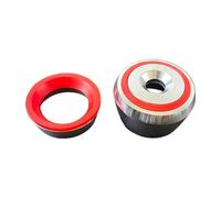 rockible Embout de poignée pour équipement de Fitness, Compatible avec Les Tubes de 1,38 Pouce, Joint d'étanchéité pour haltérophilie, Anneau Rouge