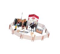 rockible Ensemble de jeux cheval et, jouets équestres, ensemble de jouets de course de chevaux pour enfants, pour garçons, filles, bébés enfants,