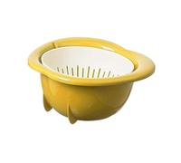 rockible Ensemble de Passoires de Cuisine, Organisateur de Corbeille à Fruits, Décoratif et Pratique, Panier D'égouttage sur Pied en Forme de Fruits pour H, Jaune