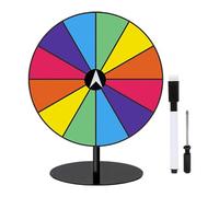 rockible Ensemble de Plateau tournant de Prix de Table Plateau tournant de Prix Roue de Roulette de tirage au Sort pour Les Cadeaux de fête, Base Ronde, Couleur Foncée