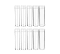 rockible Ensemble de Tubes de Protection pour Pièces de Monnaie, Boîte en Verre 10 Unités, 20MM