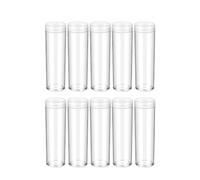 rockible Ensemble de Tubes de Protection pour Pièces de Monnaie, Boîte en Verre 10 Unités, 27mm