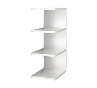 rockible Étagère de Rangement de Bureau à 3 Niveaux, Portable, pour Exposer des Livres, étagère d'affichage Polyvalente, Organisateur de Bureau pour, Blanc
