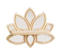 rockible Étagère Murale Lotus, étagère D'exposition Multifonctionnelle En Bois Rustique, étagère Flottante pour Photos