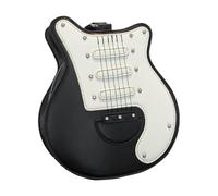 rockible Femmes Guitare Sac à bandoulière en Forme de Sac à Main pour Rue de navettage événements Beach Party, Noir