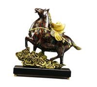 rockible Figurine de Cheval En Résine, Feng Shui Chinois, pour Décoration de Bureau, Cheminée, Meuble, Cadeau pour Un Ami, Coloré
