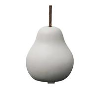 rockible Figurine de Poire en Céramique Sculpture Décorative de Fruits pour Le Décor de Porche à La Maison, Blanc 6.5cmx11cm