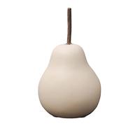 rockible Figurine de Poire en Céramique Sculpture Décorative de Fruits pour Le Décor de Porche à La Maison, Beige 6.5cmx11cm
