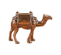 rockible Figurine de Table En Laiton, Collection Portable, Mini Sculpture Animale Créative pour Salon, Chambre, Décoration D'étagère, Chameau Debout