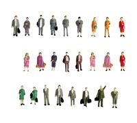 rockible Figurines à échelle HO 25x 1:87, Différentes Poses, Modèle de Train, Aménagement Architectural, Petits Paysages, Modèle de Personnes, Ornement, Projet, rester