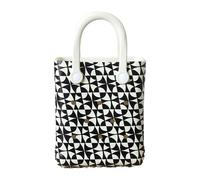 rockible fourre-Tout de Plage pour Femme, léger et Mignon, idéal pour l'été, Le Bateau ou l'extérieur, Noir et Blanc