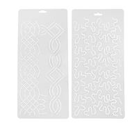rockible Gabarit de Pochoir de Quilting Transparent en Plastique 2 Pièces pour s Couture