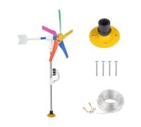 rockible Générateur d'éoliennes Portables, Bande Lumineuse décorative pour Jardin et terrasse, éclairage alimenté par Le Vent, Lumière Blanche Chaude